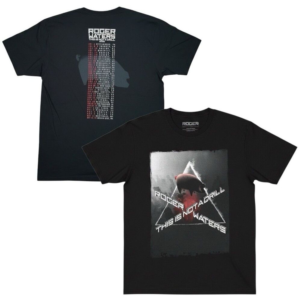 Roger Waters T-Shirt Unisex M This Is Not A Drill 2022 Tour Pink Floyd Pigs NEW